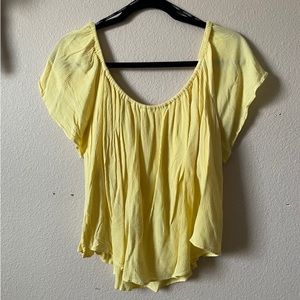 Forever 21 Yellow OTS Blouse